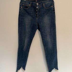 Gap Button Fly Jean with Raw Hem